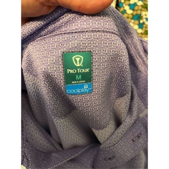 Pro Tour Light Purple Short Sleeve Golf Polo. Size Medium - Picture 2 of 5